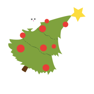 FCK XMAS fenyő macskával